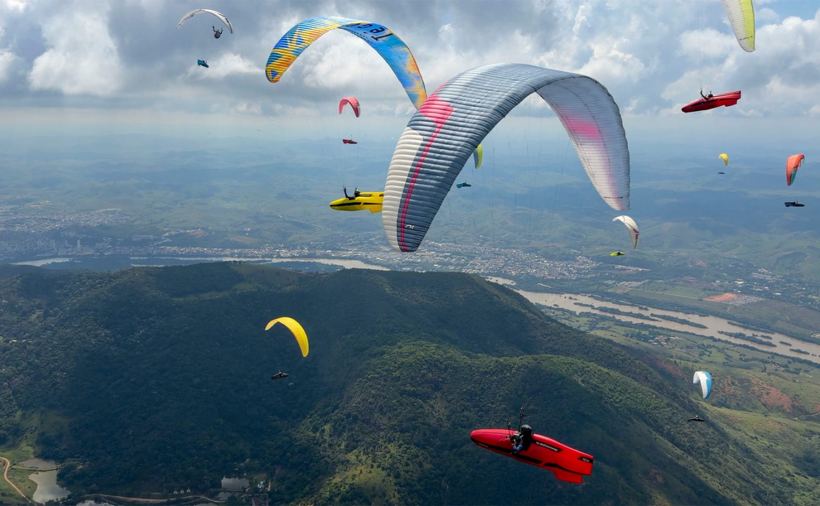 Sports paragliders: long, narrow wings, high aspect ratio