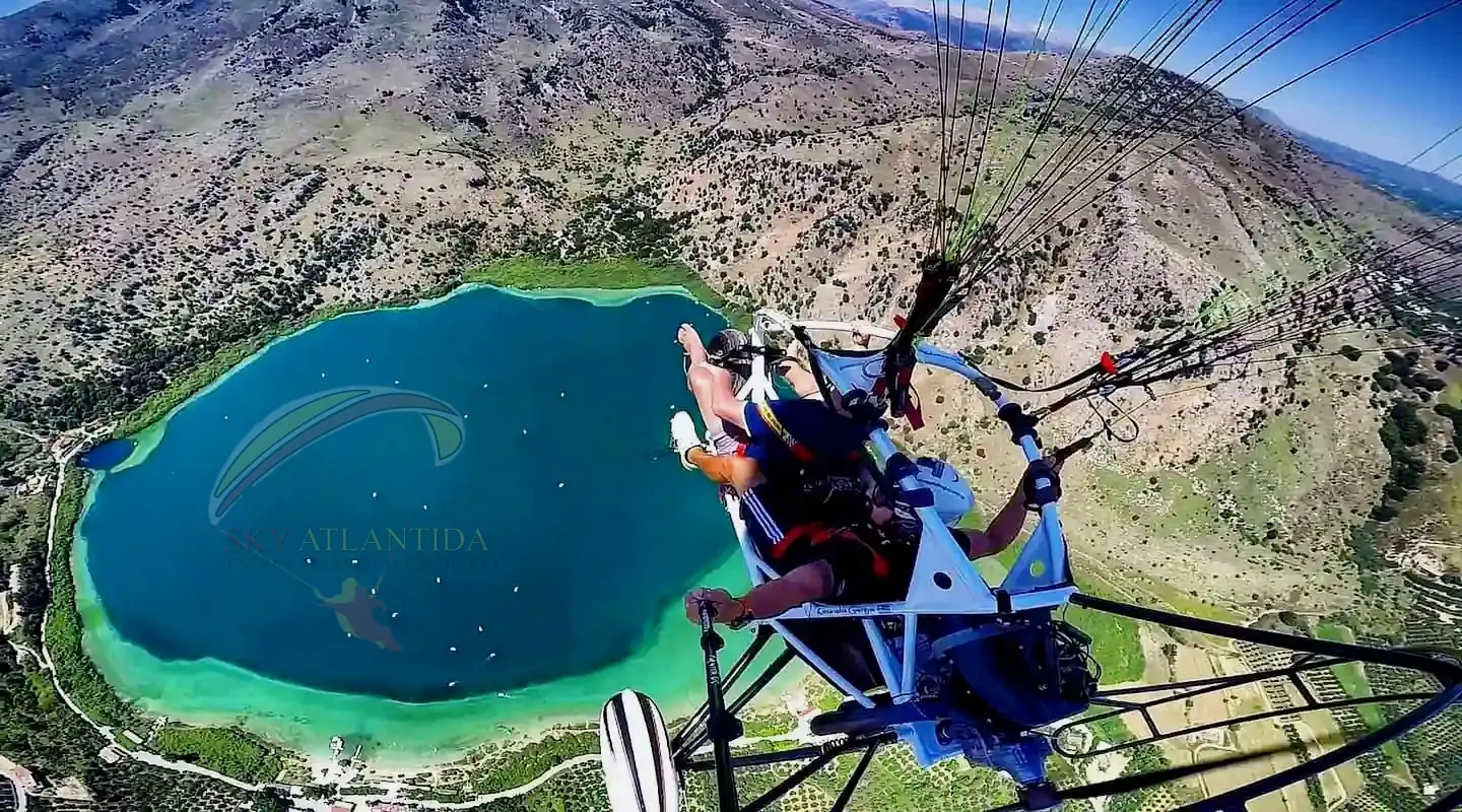 How much does a paragliding flight with an instructor cost in Georgia